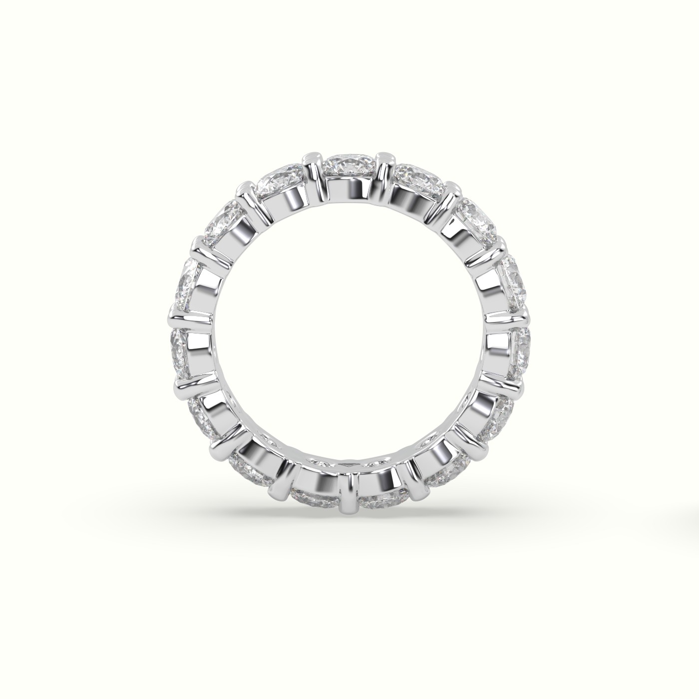 18k white gold diamond eternity wedding ring Photos & images