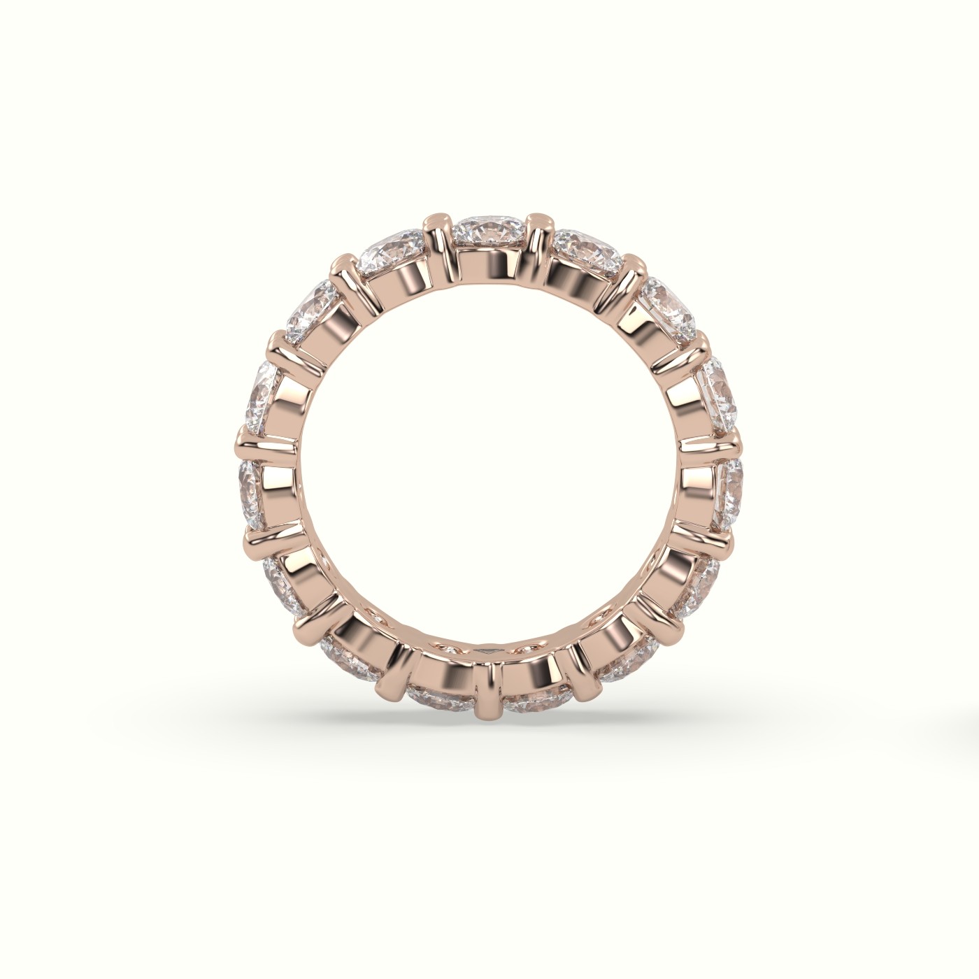 18k rose gold diamond eternity wedding ring Photos & images