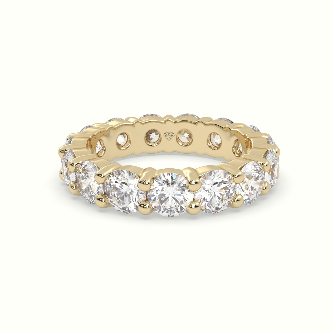 18k yellow gold diamond eternity wedding ring