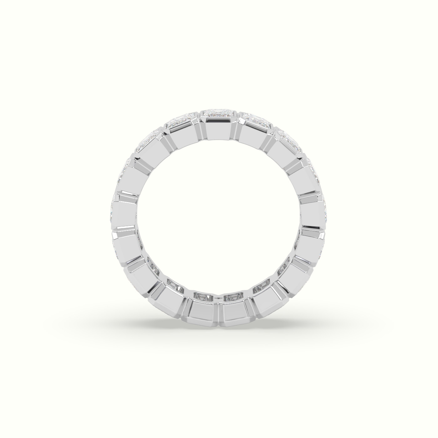 18k white gold diamond eternity wedding ring Photos & images