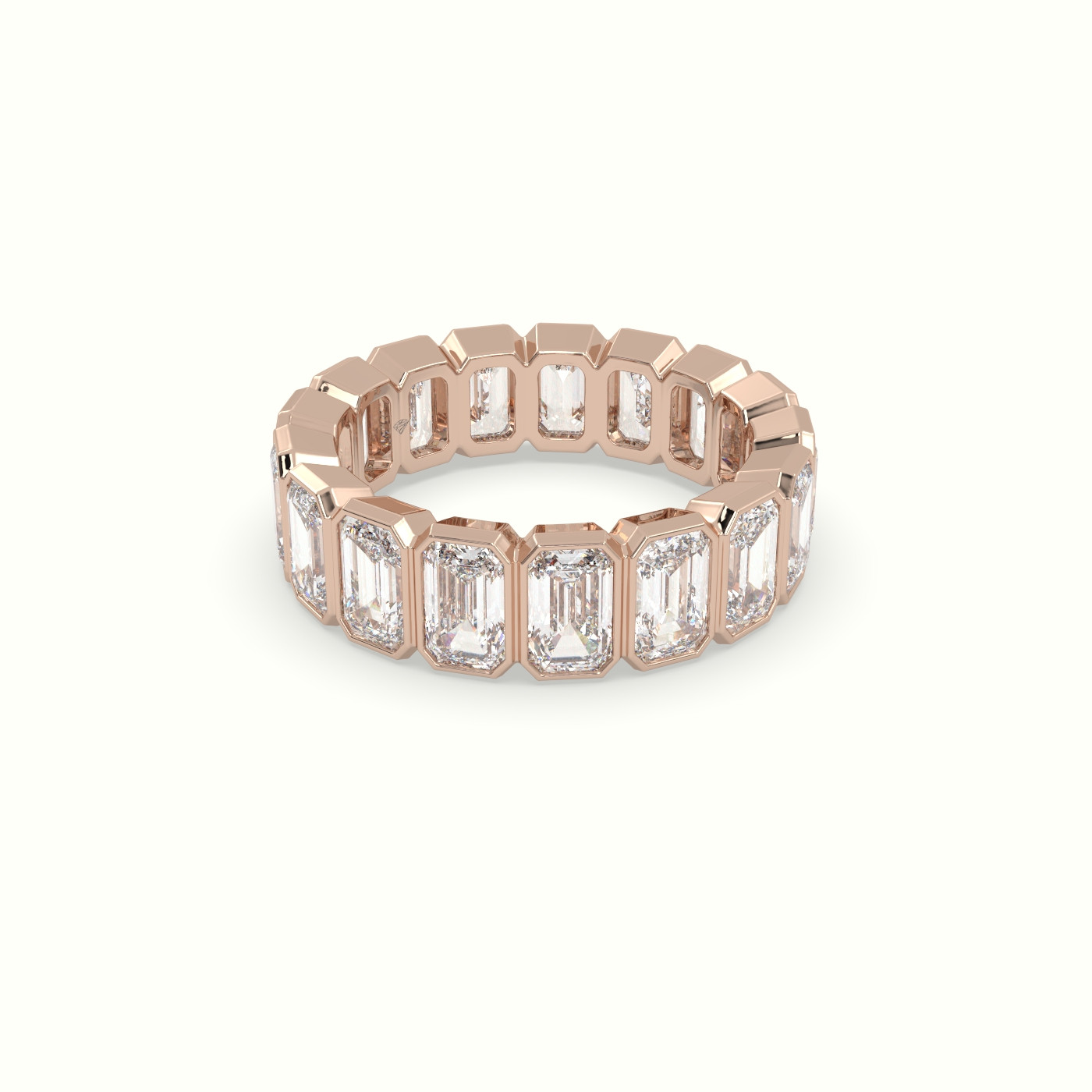 18k rose gold diamond eternity wedding ring Photos & images