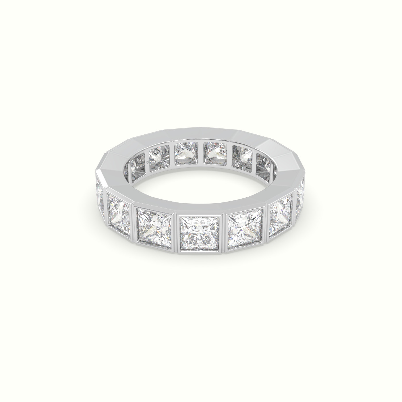 18k white gold diamond eternity wedding ring Photos & images