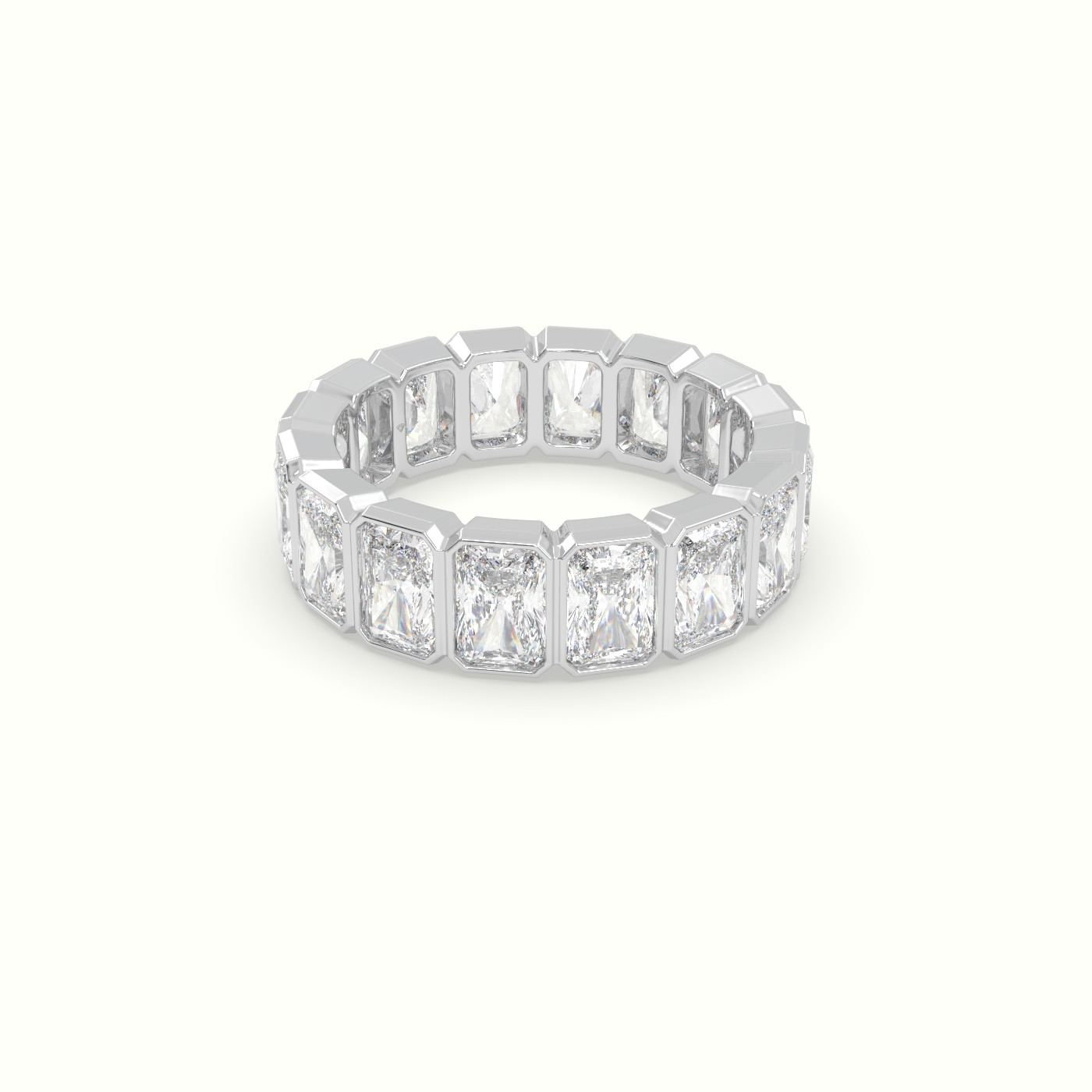 18k white gold diamond eternity wedding ring Photos & images