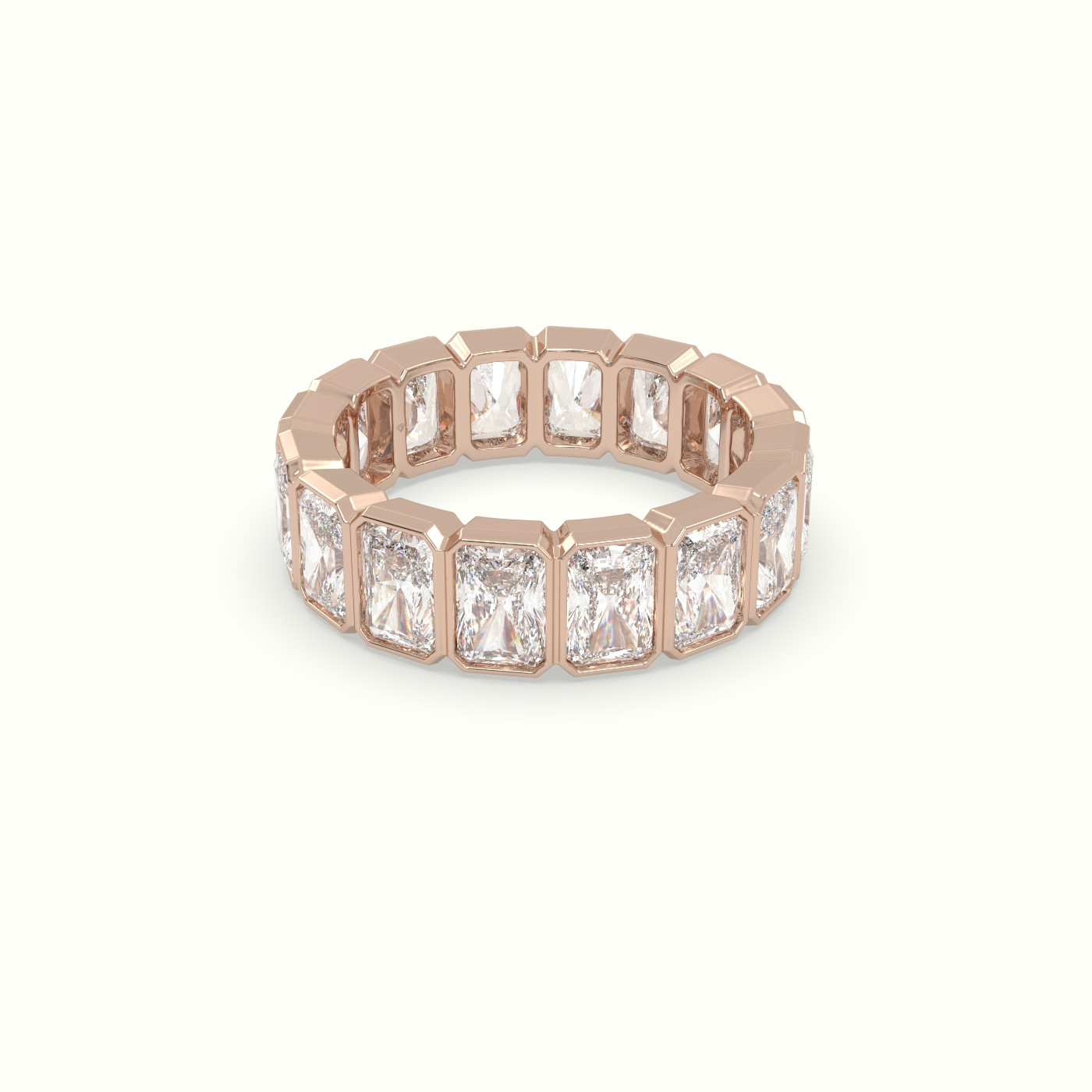 18k rose gold diamond eternity wedding ring Photos & images