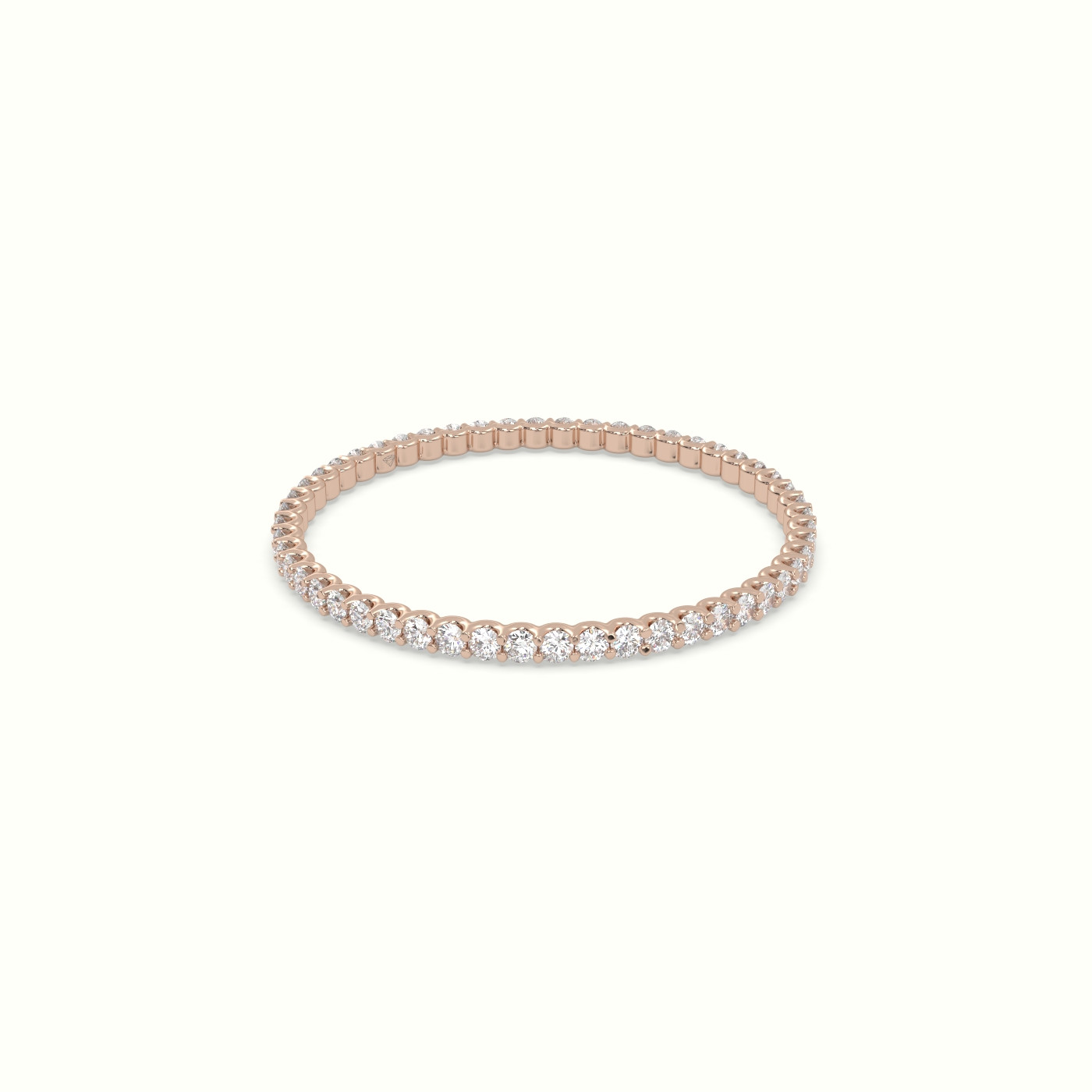 18k rose gold diamond eternity wedding ring Photos & images