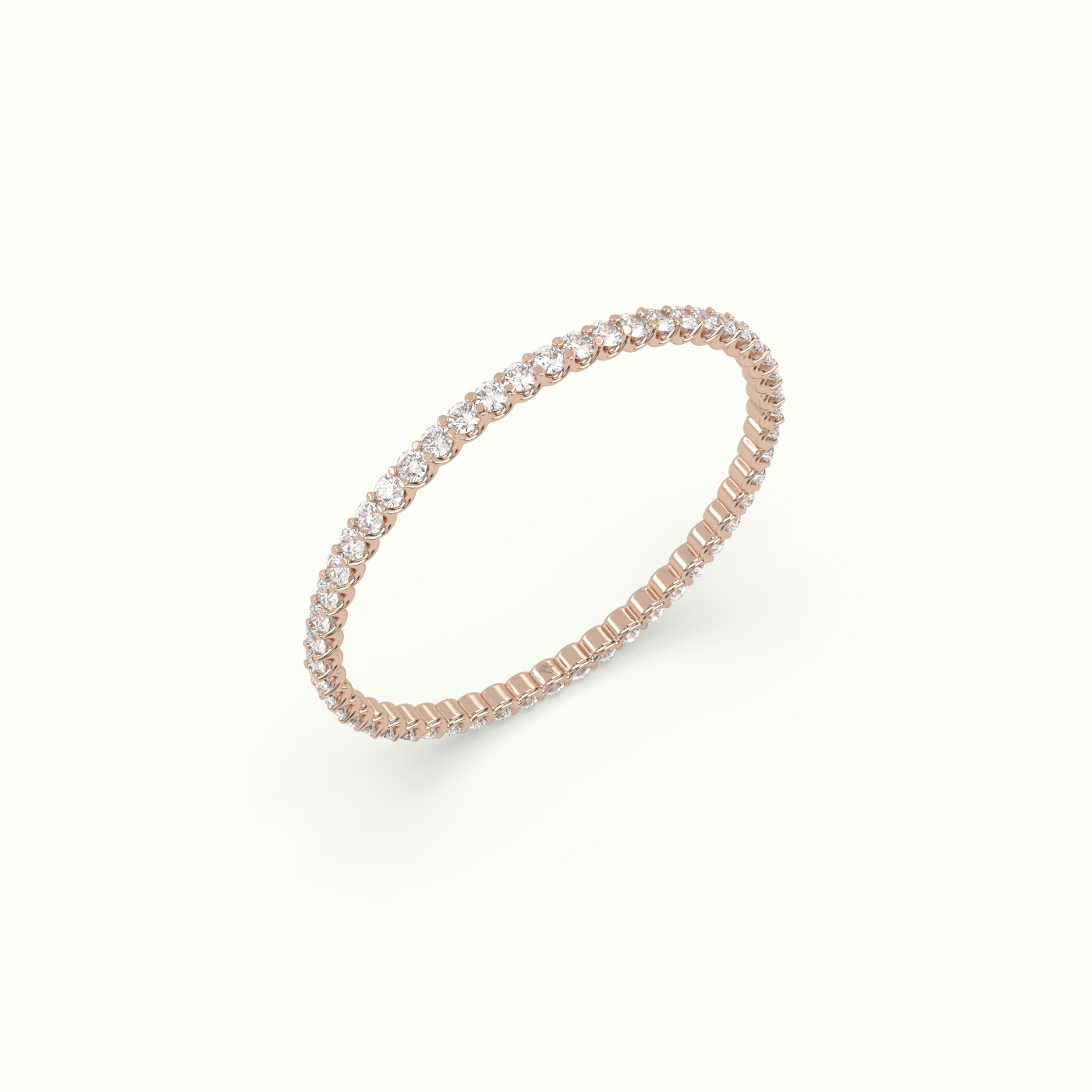 18k rose gold diamond eternity wedding ring Photos & images