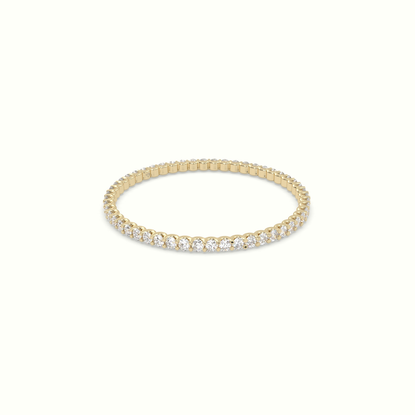 18k yellow gold diamond eternity wedding ring Photos & images
