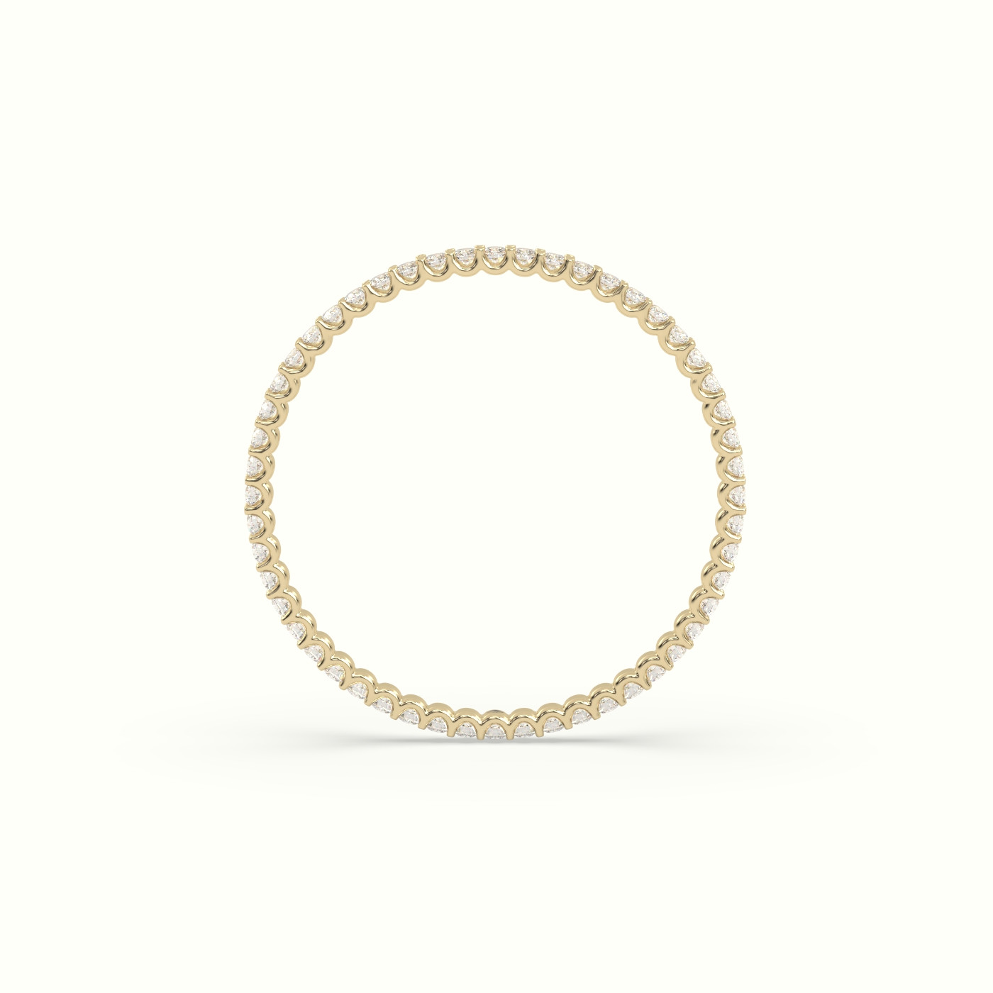 18k yellow gold diamond eternity wedding ring Photos & images