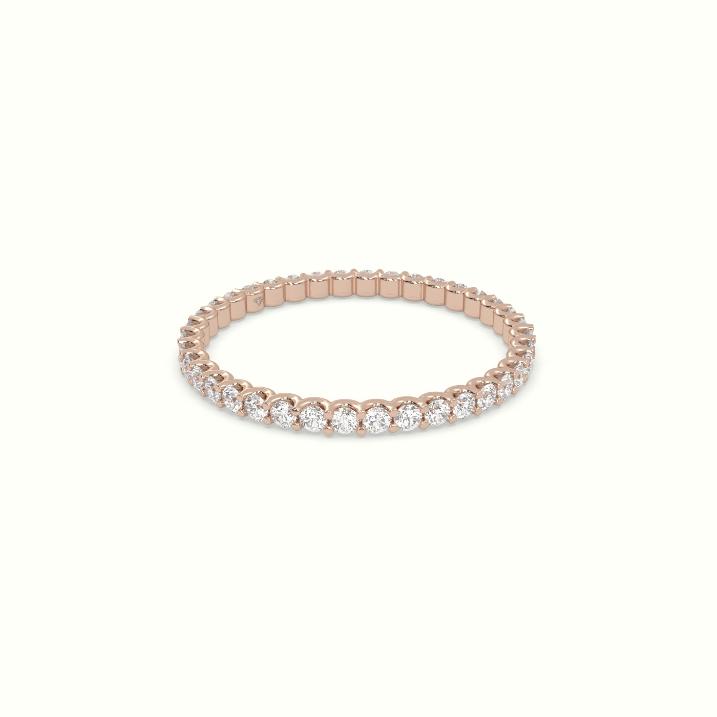 18k rose gold diamond eternity wedding ring Photos & images