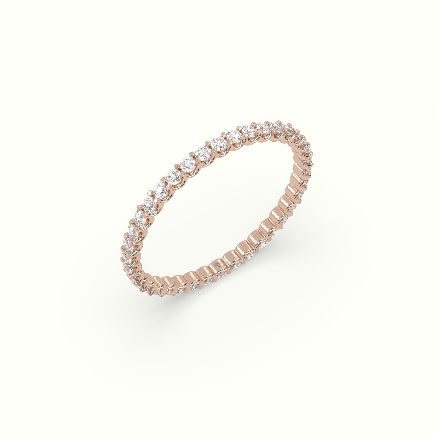 18k rose gold diamond eternity wedding ring Photos & images
