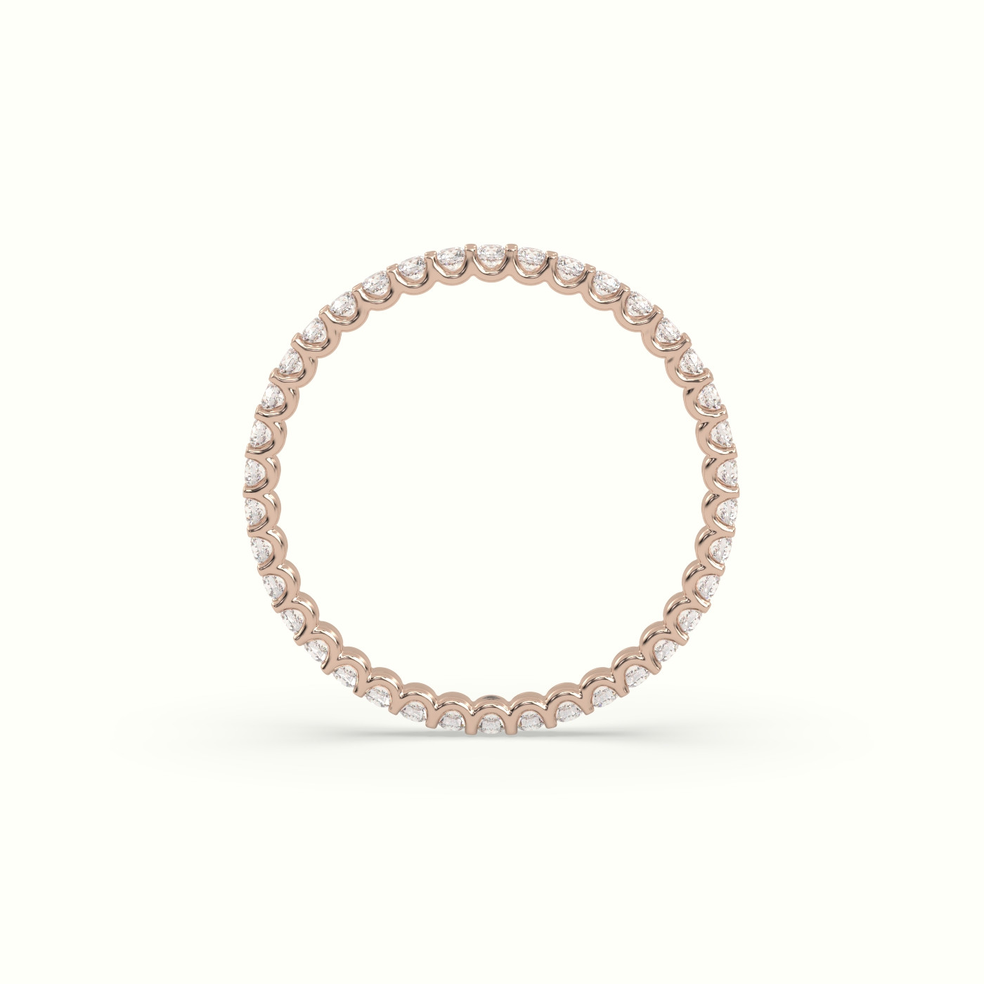 18k rose gold diamond eternity wedding ring Photos & images