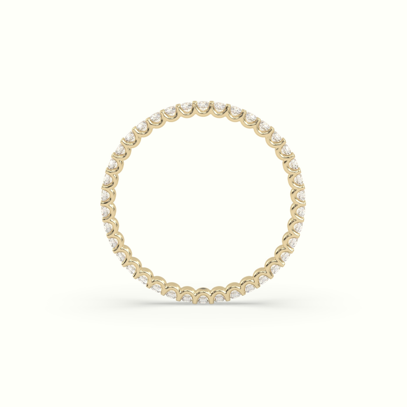 18k yellow gold diamond eternity wedding ring Photos & images