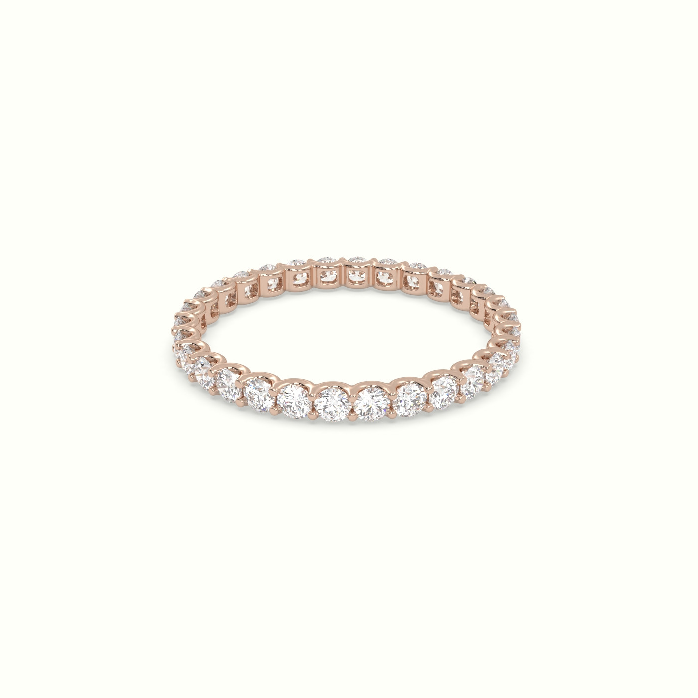 18k rose gold diamond eternity wedding ring Photos & images