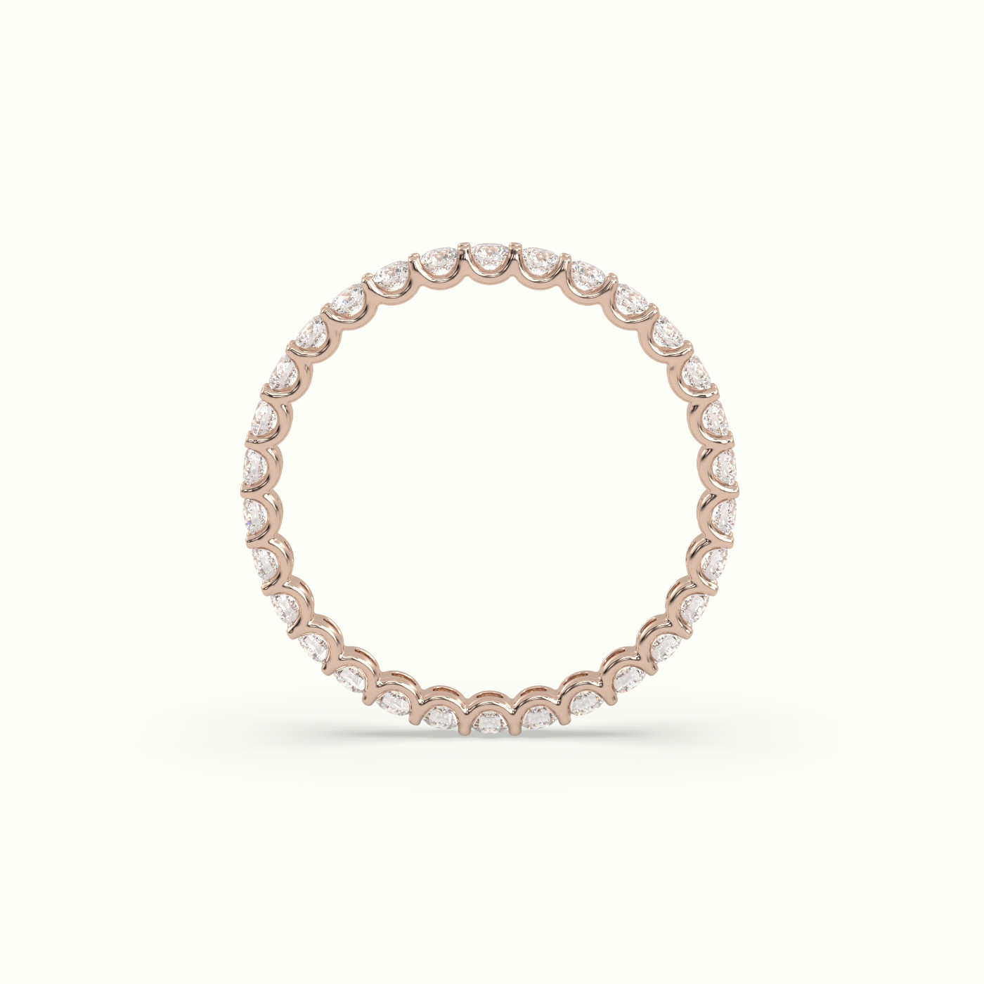 18k rose gold diamond eternity wedding ring Photos & images