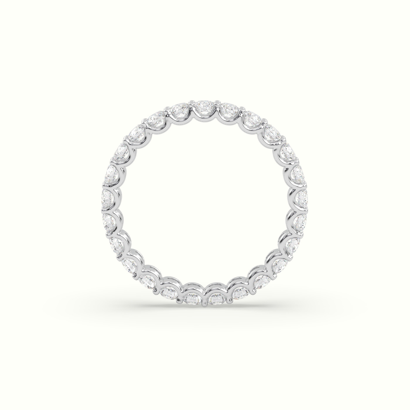 18k white gold diamond eternity wedding ring Photos & images