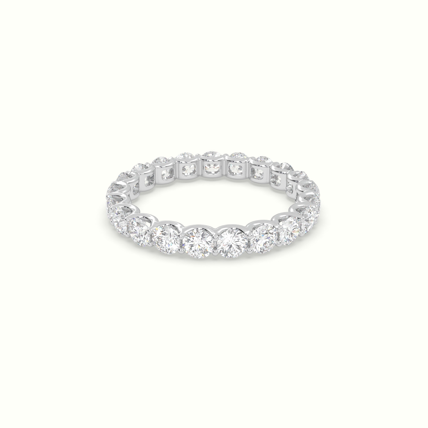 18k white gold diamond eternity wedding ring Photos & images