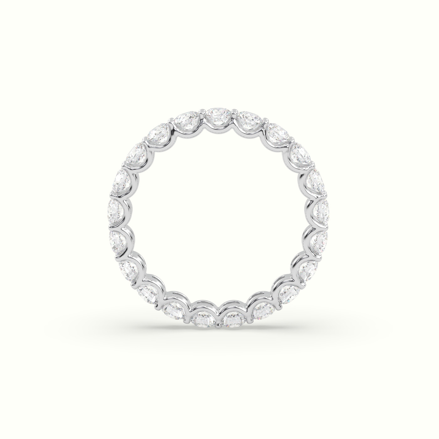 18k white gold diamond eternity wedding ring Photos & images