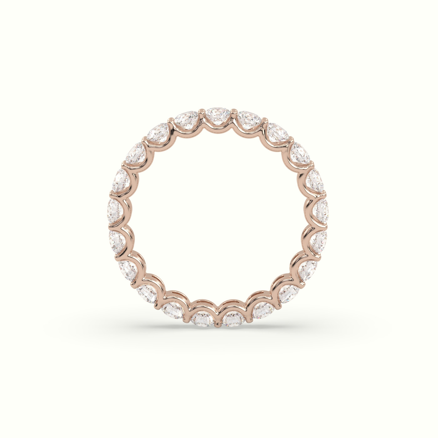 18k rose gold diamond eternity wedding ring Photos & images