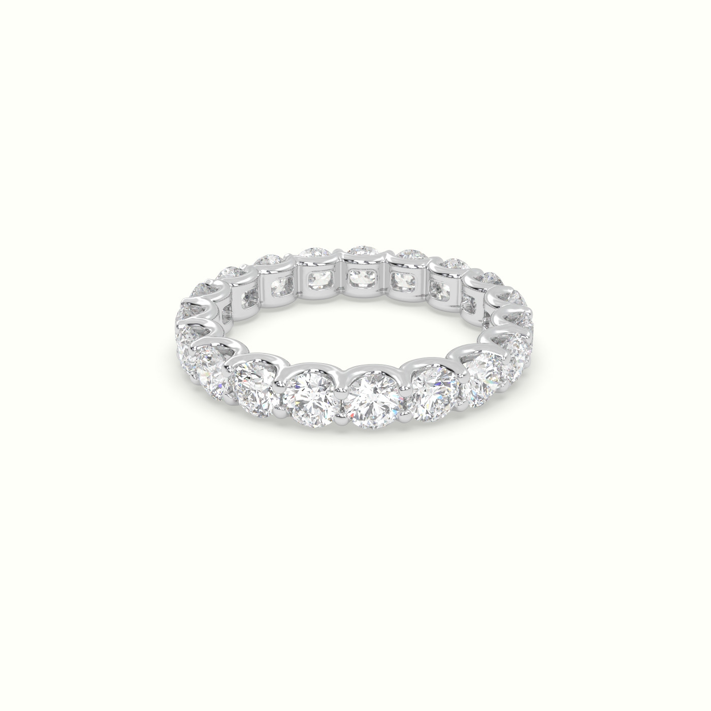 18k white gold diamond eternity wedding ring Photos & images