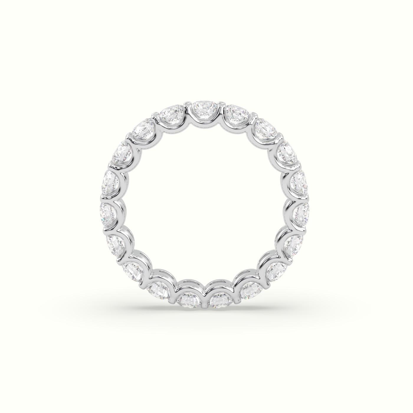 18k white gold diamond eternity wedding ring Photos & images