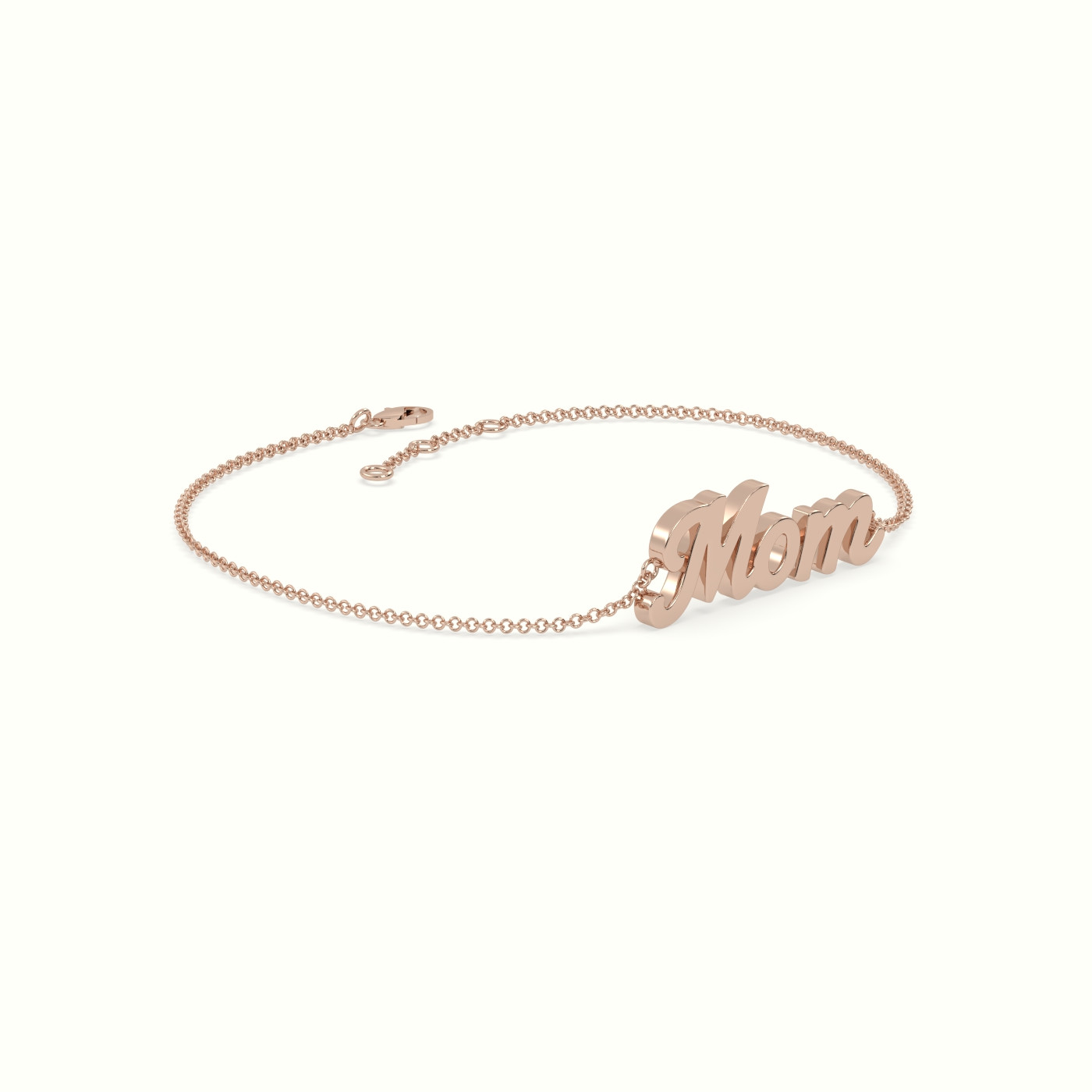 18k rose gold mom bracelet Photos & images