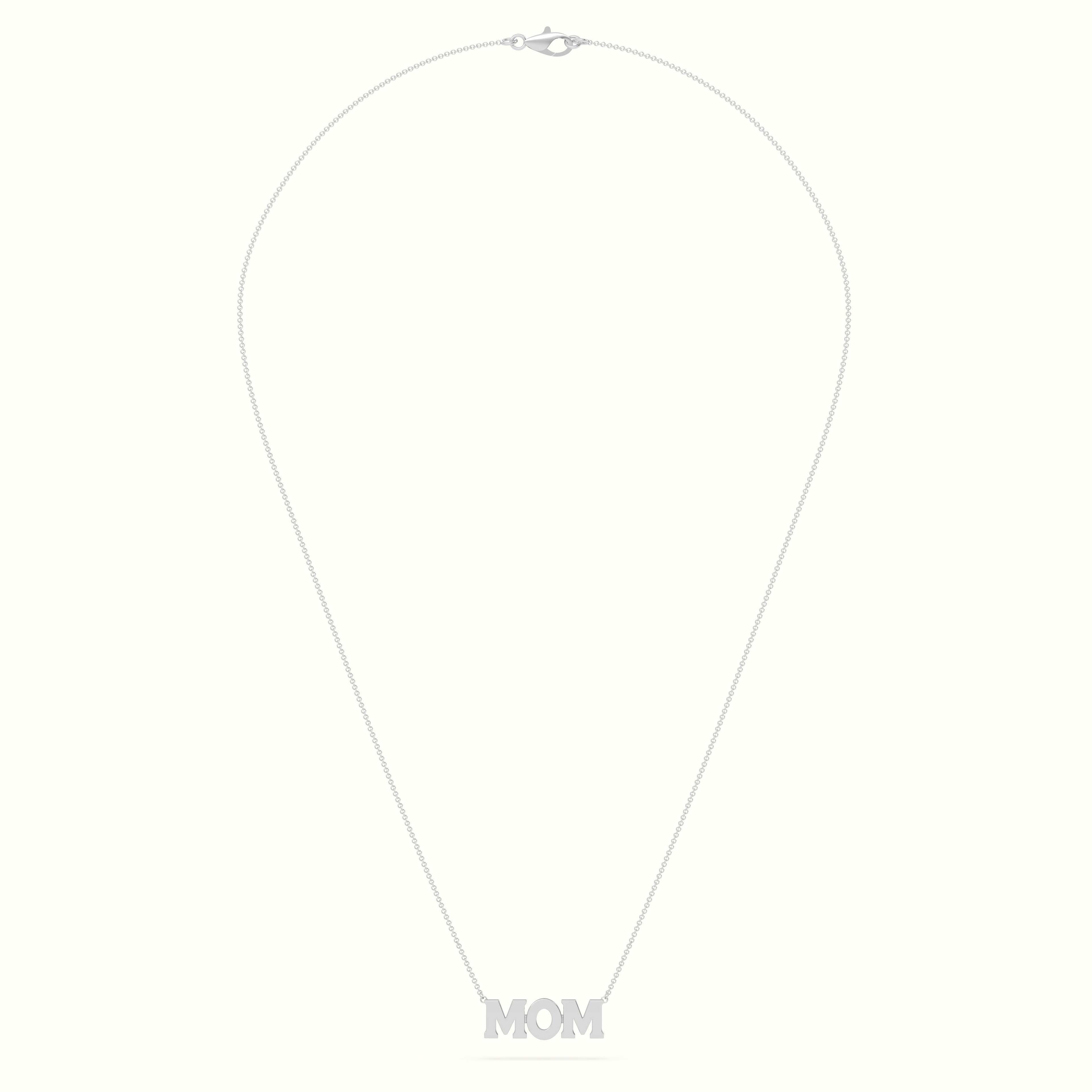 18k white gold mom necklace Photos & images