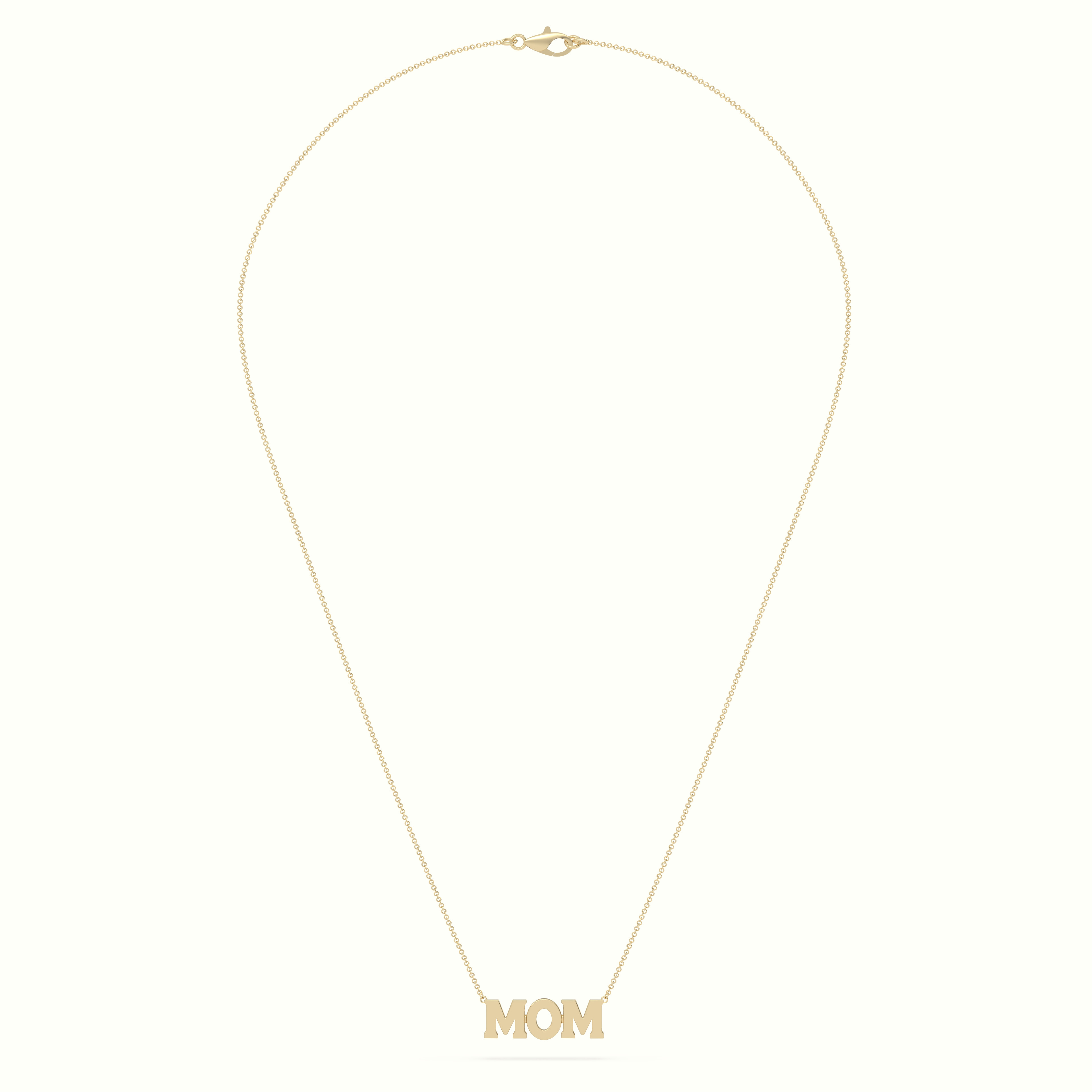 18k yellow gold mom necklace Photos & images