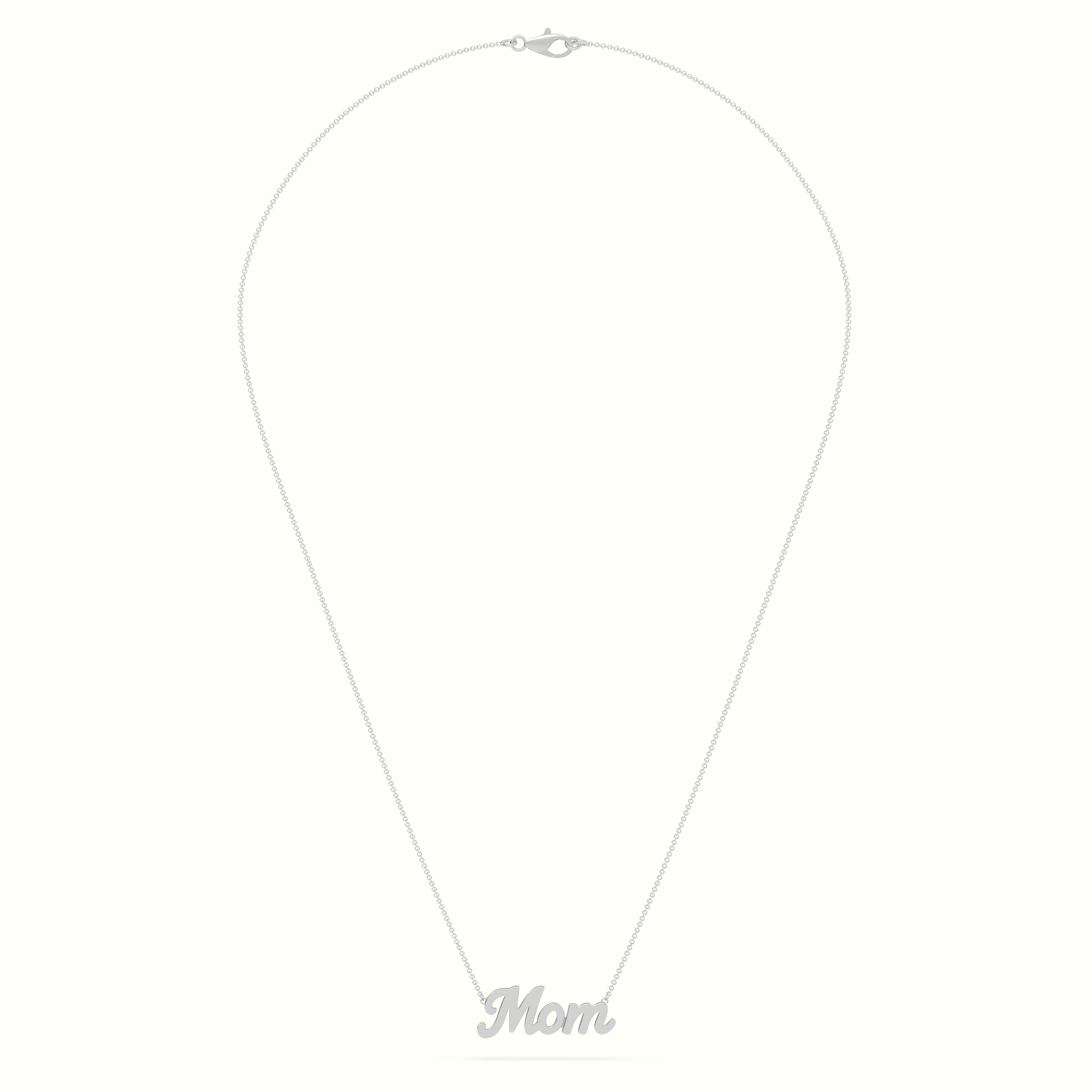18k white gold mom necklace Photos & images