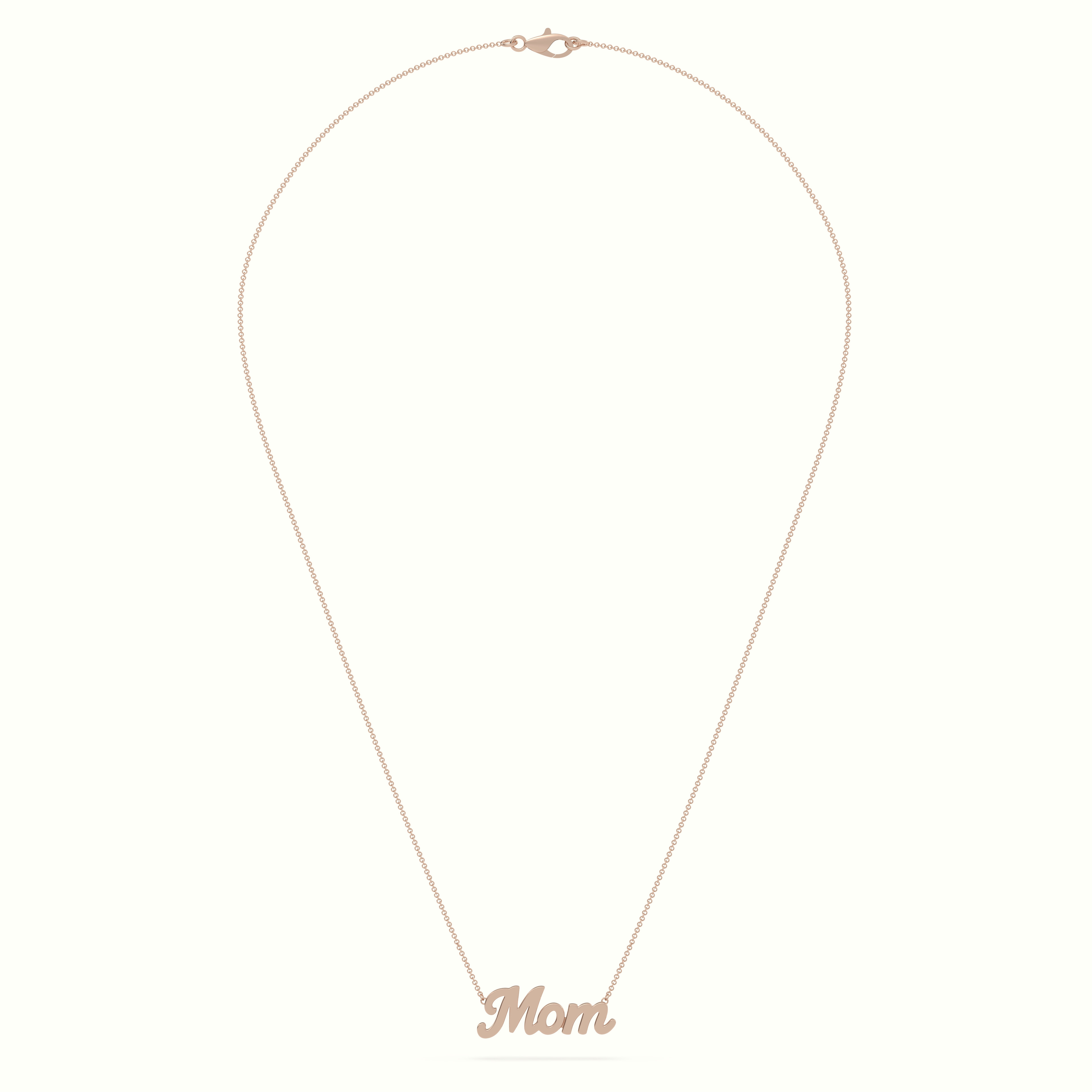 18k rose gold mom necklace Photos & images