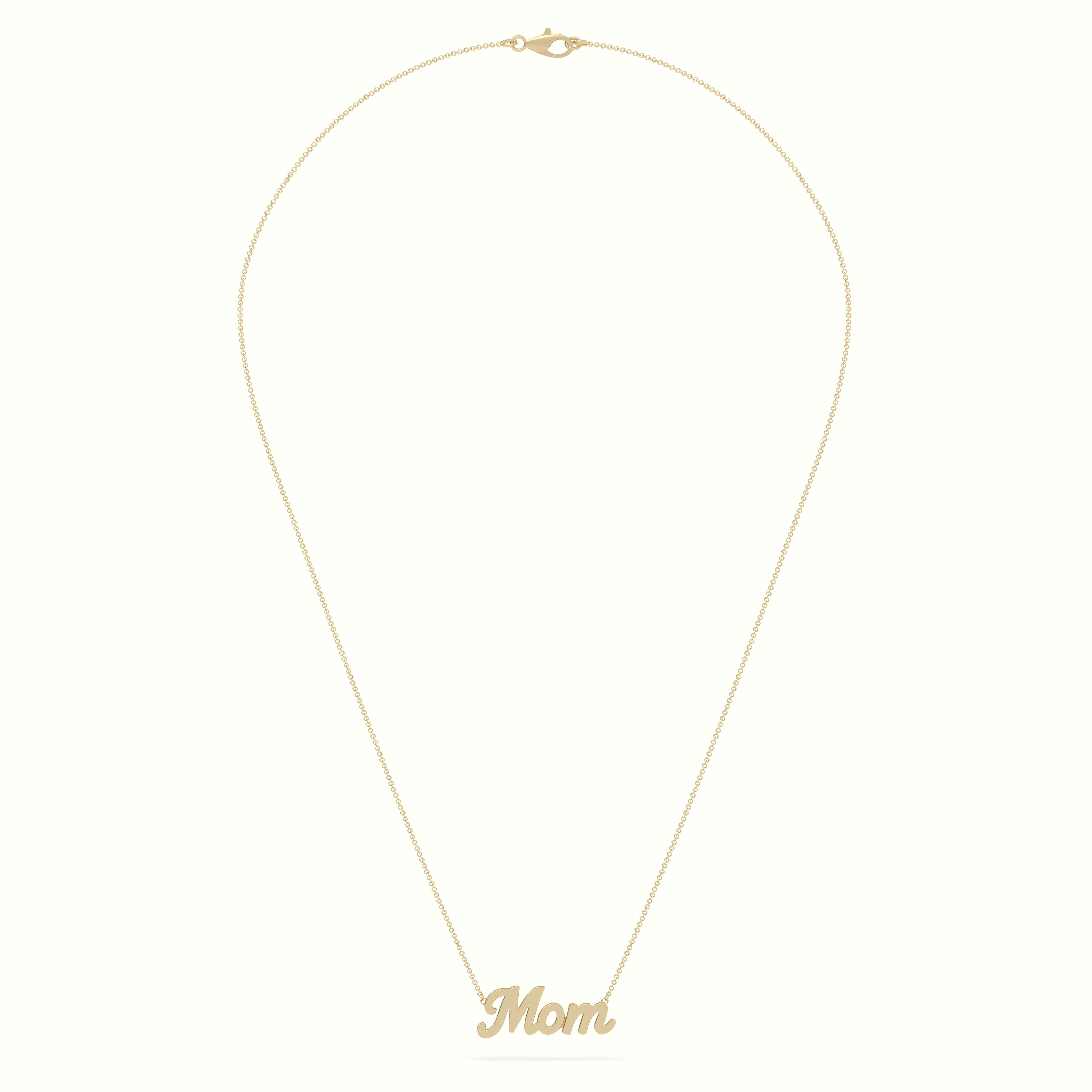 18k yellow gold mom necklace Photos & images