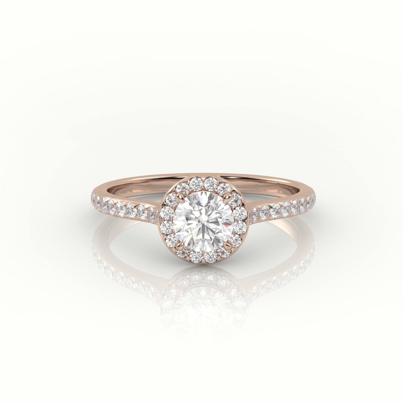 Rose cut diamond ring deals pave setting