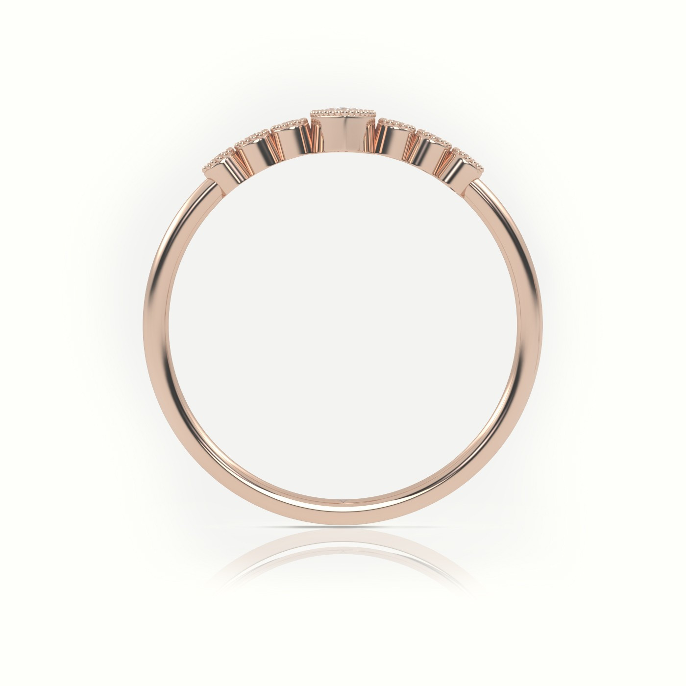 Round shape diamond women engagement ring