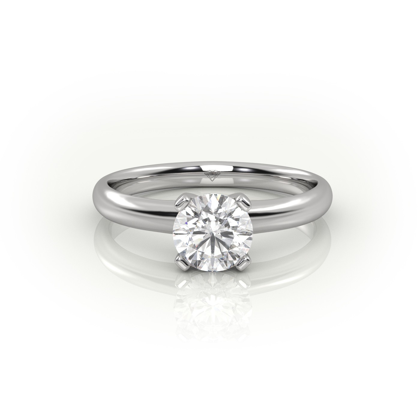 ROUND CUT 4 PRONGS SOLITAIRE ENGAGEMENT RING